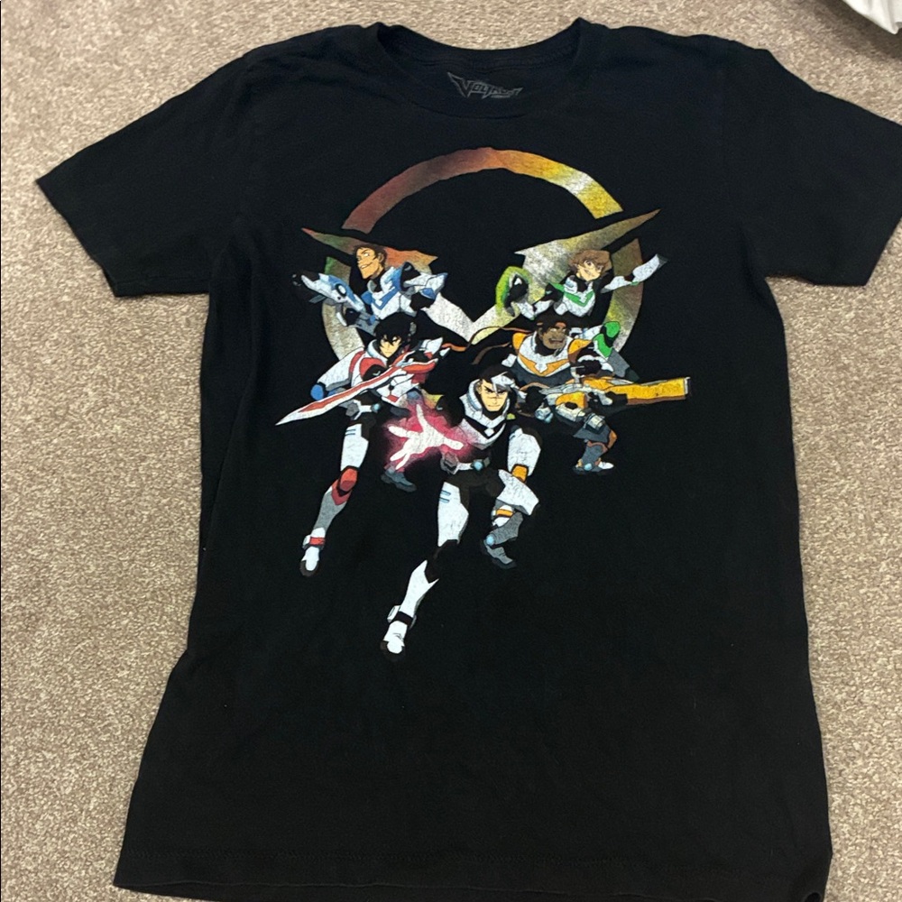 Black Voltron Graphic Short Sleeve Tee